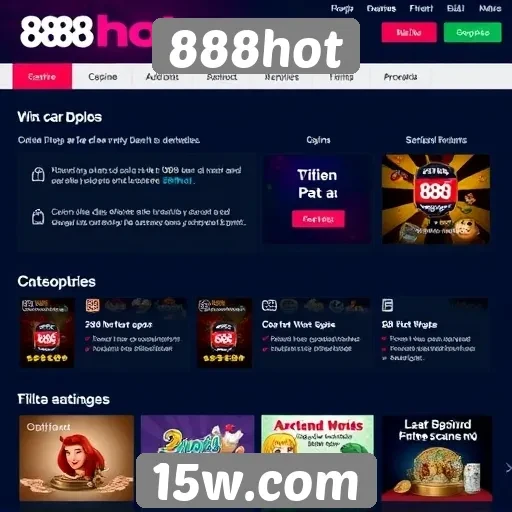 Funcionalidades do site 888hot para jogadores